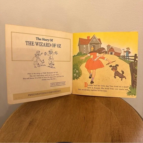 Vintage 1978 The Story Of The Wizard Of Oz 24 Page Book Record 33 1/3 RPM #347 - Picture 9 of 16